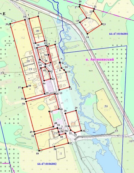 Описание местоположения границ территориальных зон в городском округе Карпинск Свердловской области