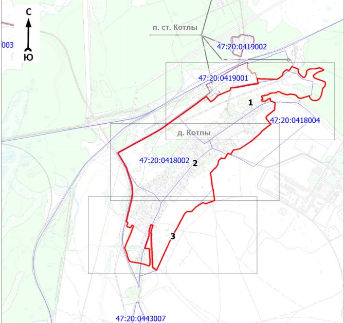 Описание местоположения границ территориальных зон Котельского сельского поселения Кингисеппского района Ленинградской области