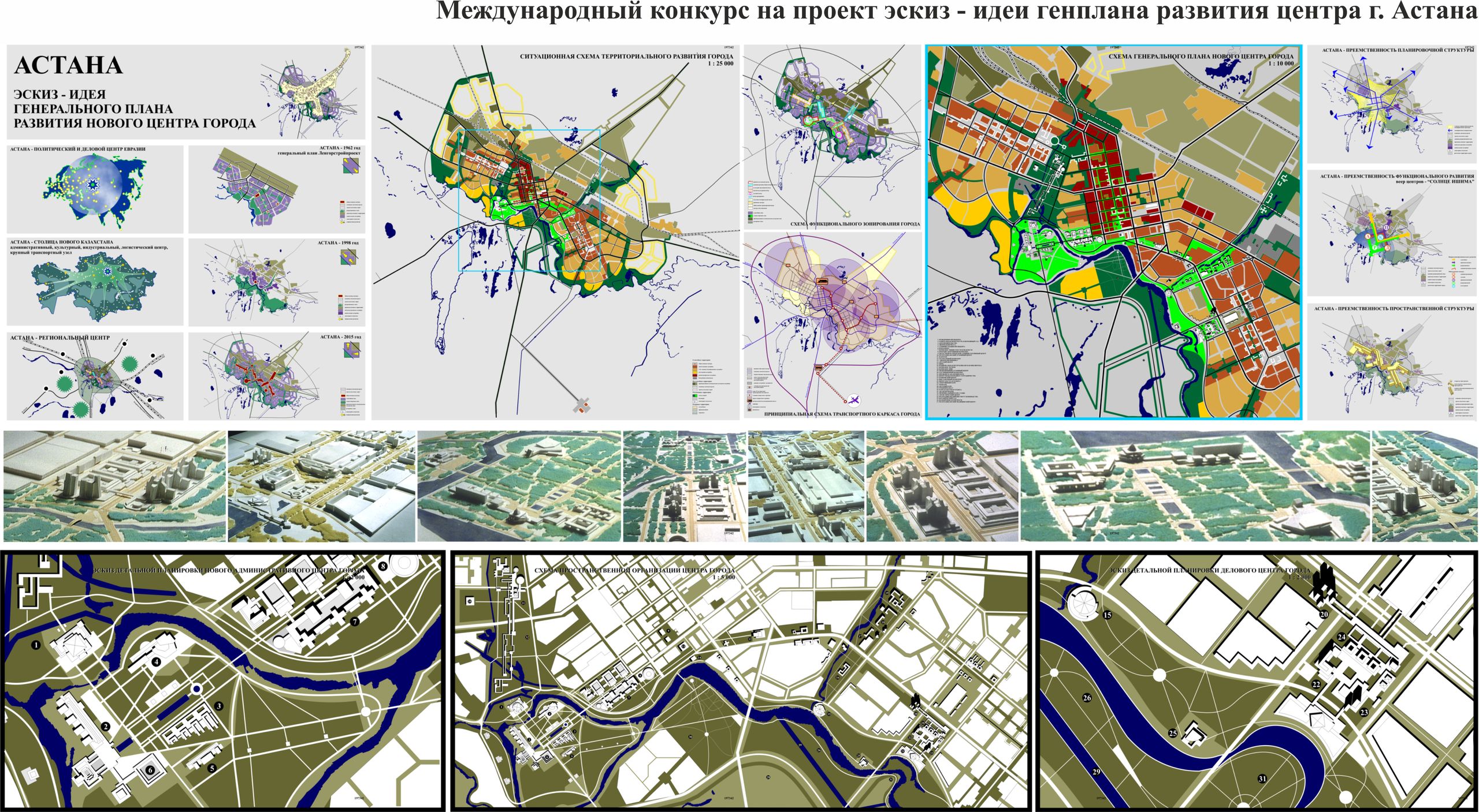 Международный конкурс на проект эскиз – идеи генерального плана развития центра г. Астана